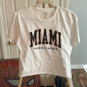 U Miami Hurricanes crop top
